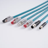 Ethernet, Type 46e, PUR, 8-core, Shielded, Prefabricated Cable with Connector