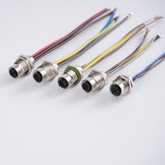 M12 B-code panel mount