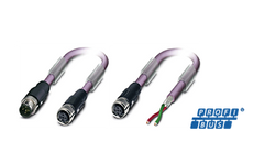 Fieldbus, prefabricated cable, PROFIBUS DP, M12