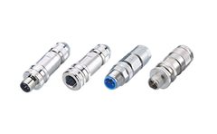 M12 round connector, assembled