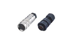 M16 round connector, assembled