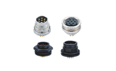 M16 round connector, panel type