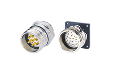 M23 circular connector, signal type, panel type