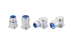 M23 round connector, power supply, panel type