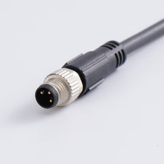 M8 round connector injection molded