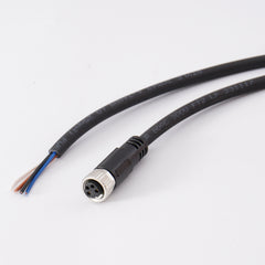 M8 round connector injection molded