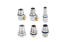 M8 round connector panel type