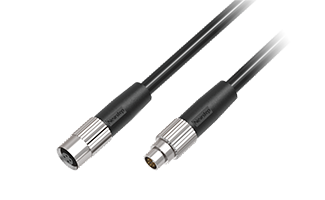 M9 circular connector, injection molded
