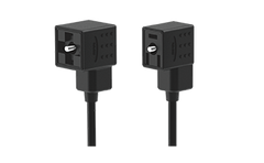 Solenoid valve, injection molded