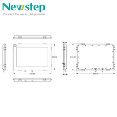 Industrial explosion-proof HMI operation all-in-one machine